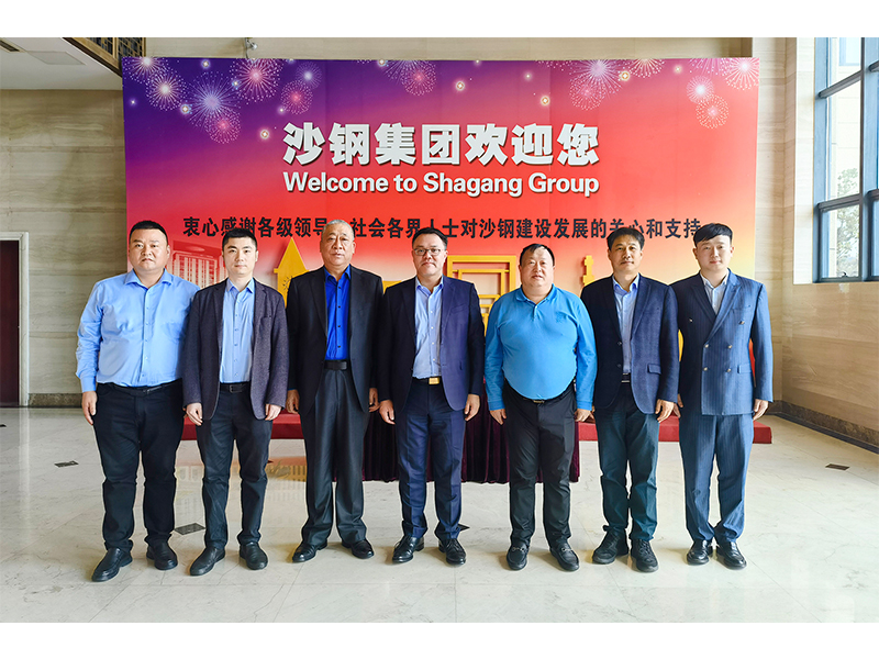 河南尊龙抖圈官网党委书记崔培军到访沙钢集团等企业进前进建互换